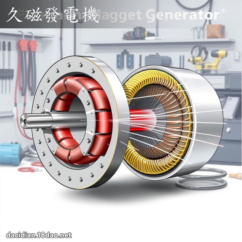 久磁發電機 - 國語大辭典配圖