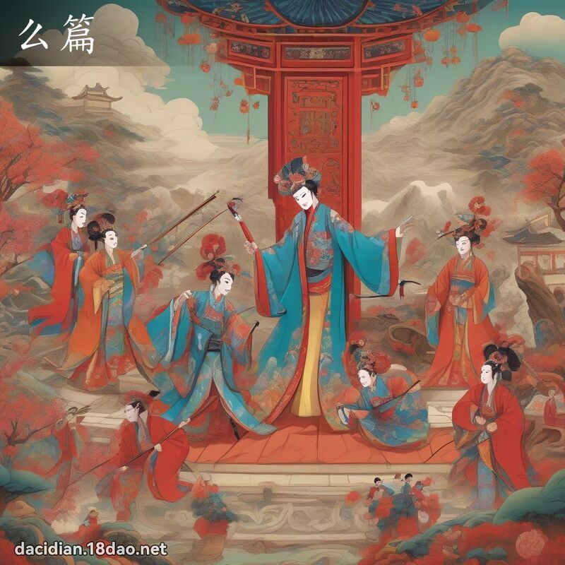 么篇 - 国语大辞典配图