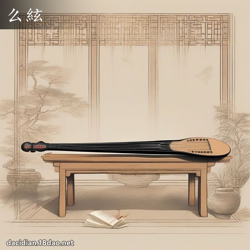 么絃 - 國語大辭典配圖