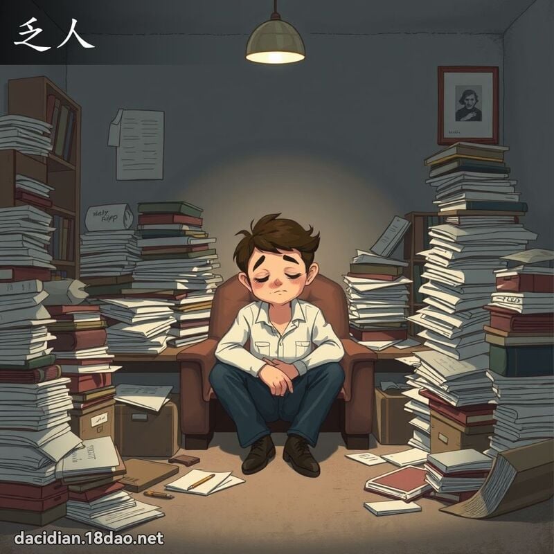 乏人 - 國語大辭典配圖