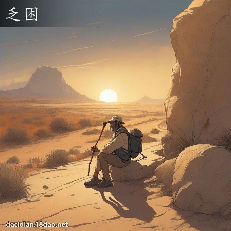 乏困 - 国语大辞典配图