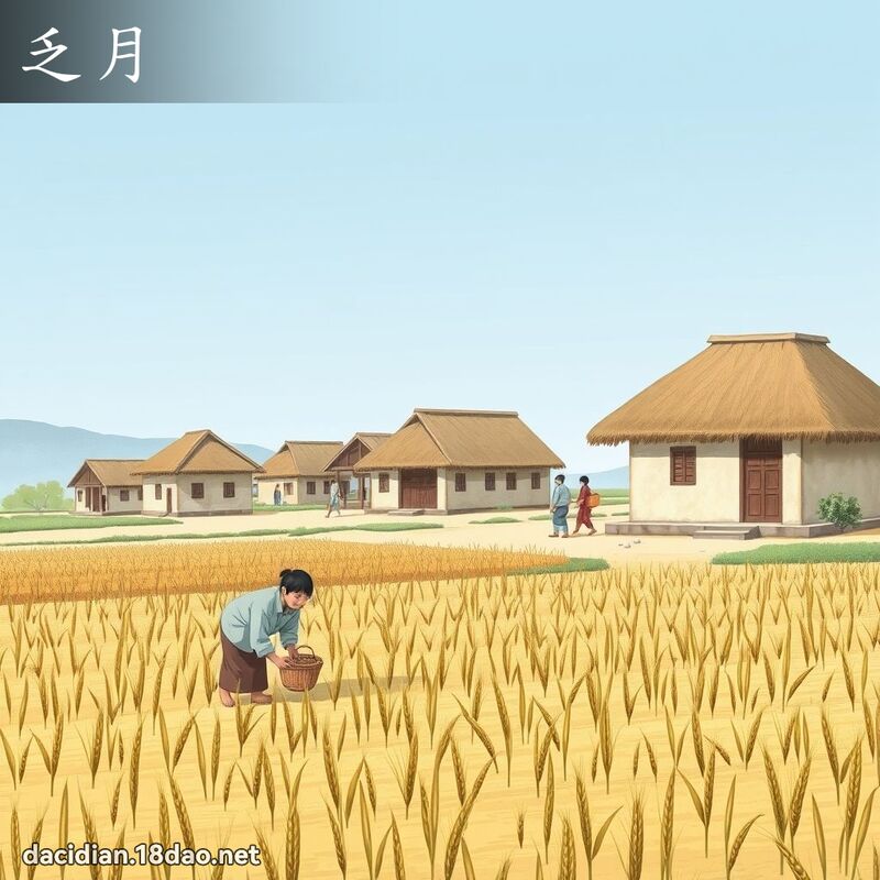 乏月 - 国语大辞典配图