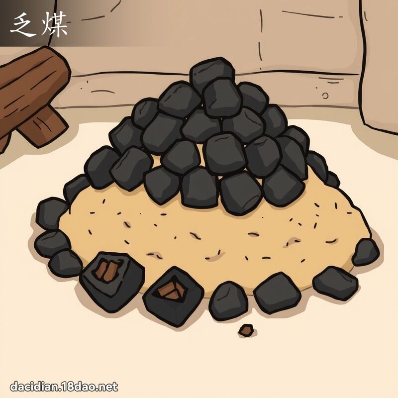 乏煤 - 国语大辞典配图