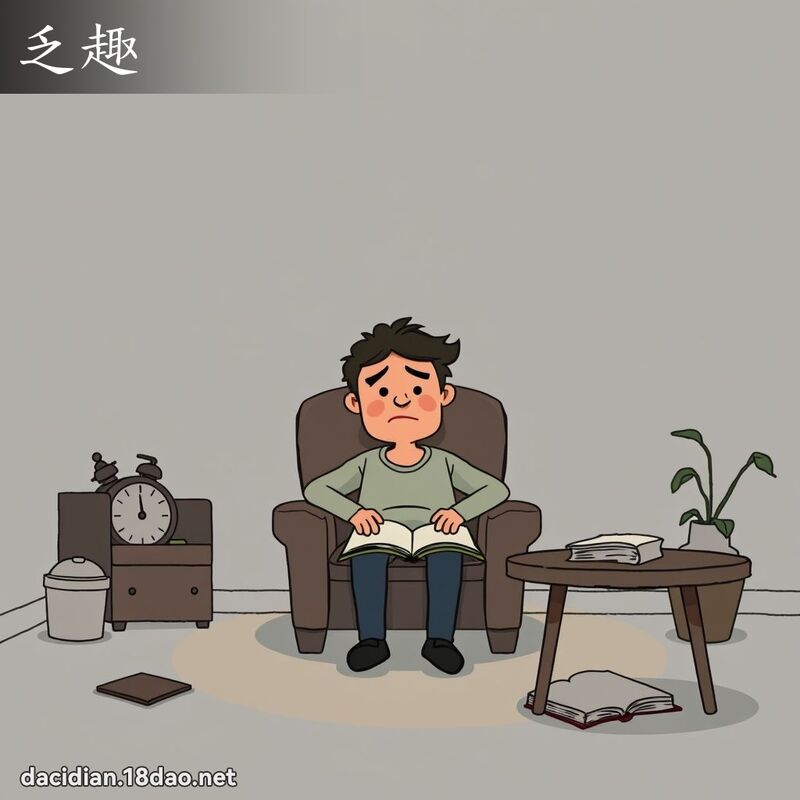 乏趣 - 国语大辞典配图