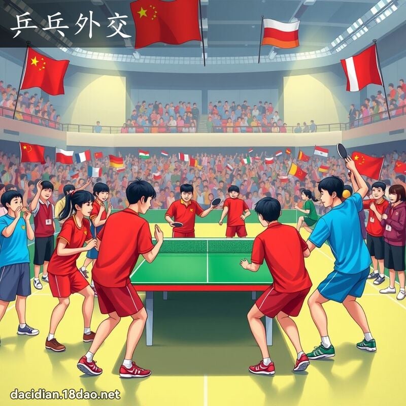 乒乓外交 - 國語大辭典配圖
