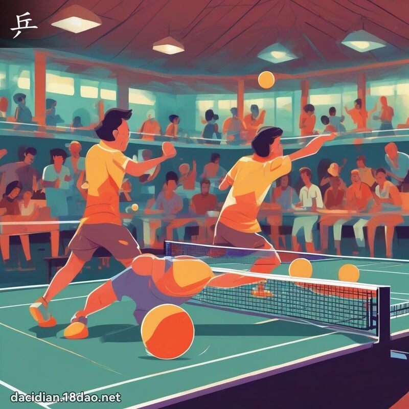 乒 - 国语大辞典配图