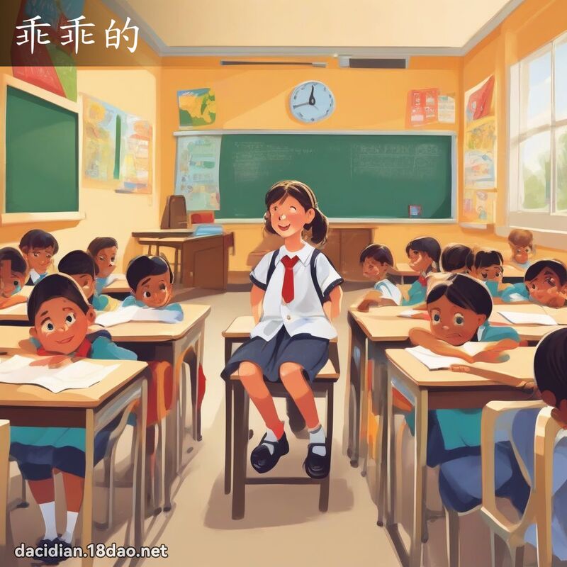 乖乖的 - 国语大辞典配图