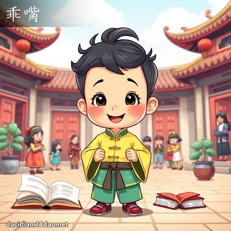 乖嘴 - 國語大辭典配圖