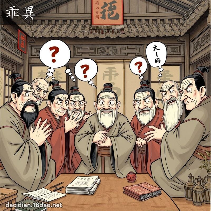 乖異 - 國語大辭典配圖