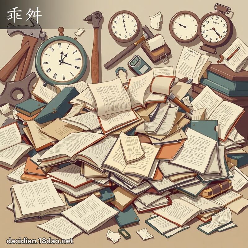 乖舛 - 国语大辞典配图