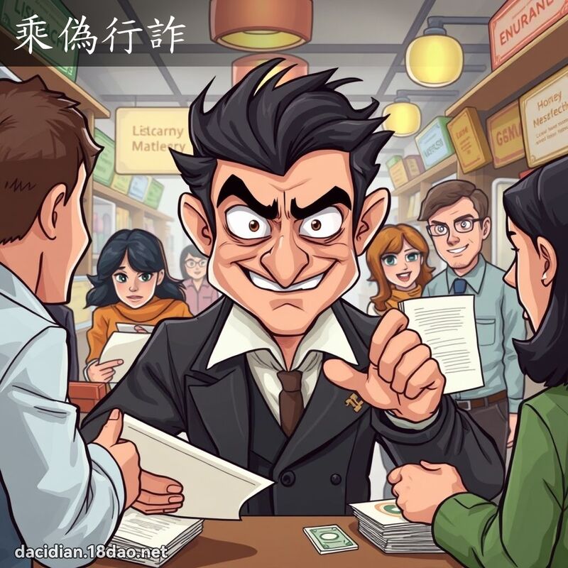 乘偽行诈 - 国语大辞典配图