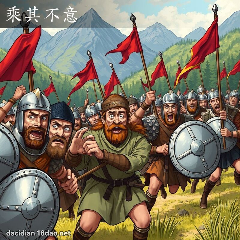 乘其不意 - 国语大辞典配图