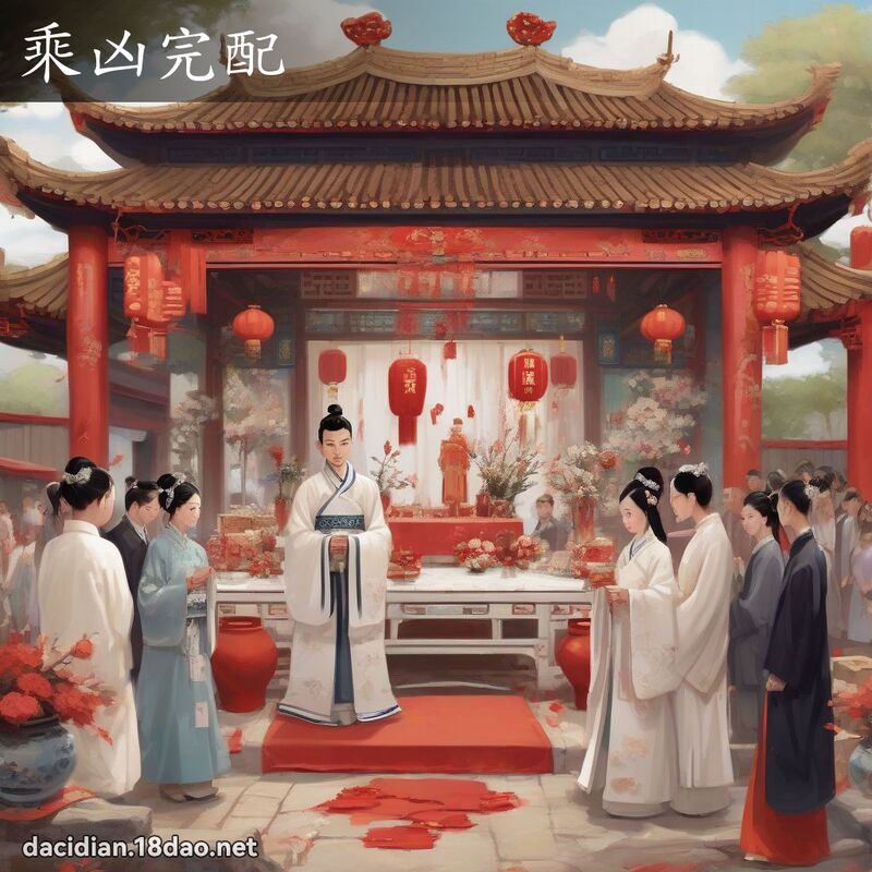 乘凶完配 - 國語大辭典配圖