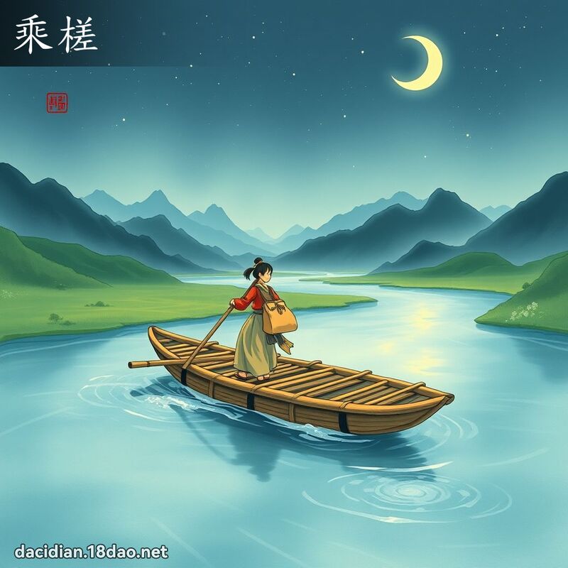 乘槎 - 国语大辞典配图