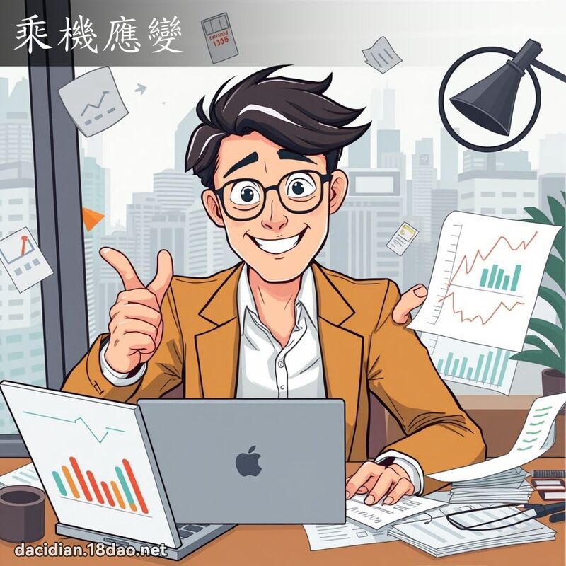 乘机应变 - 国语大辞典配图
