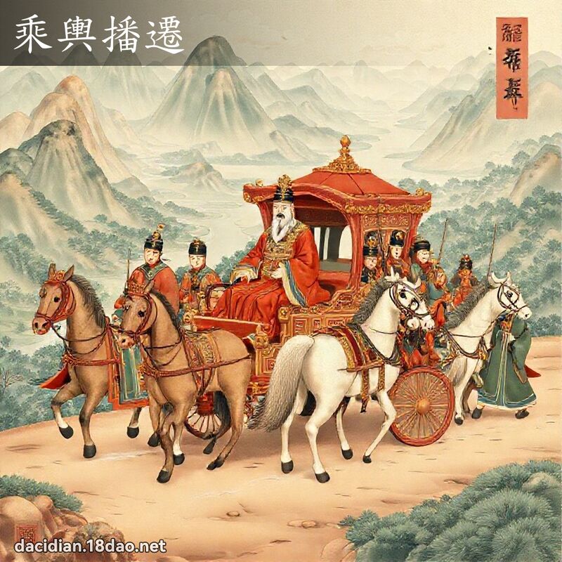 乘輿播遷 - 國語大辭典配圖