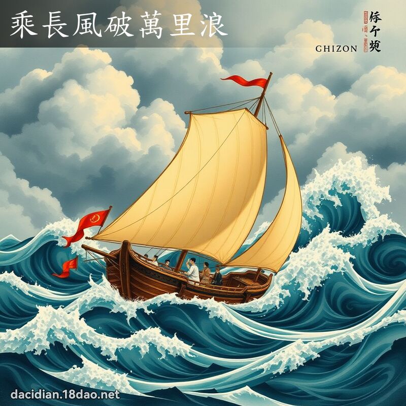 乘長風破萬里浪 - 國語大辭典配圖