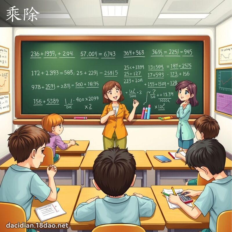 乘除 - 國語大辭典配圖
