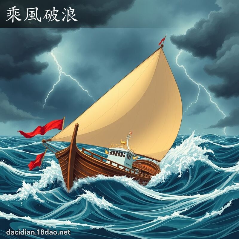 乘风破浪 - 国语大辞典配图