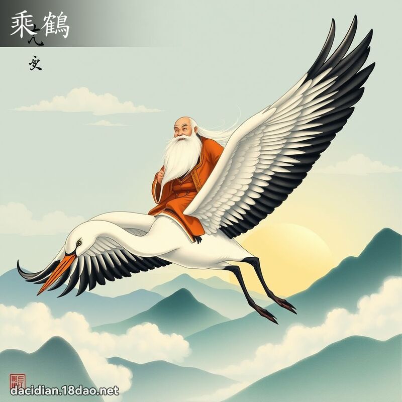 乘鶴 - 國語大辭典配圖