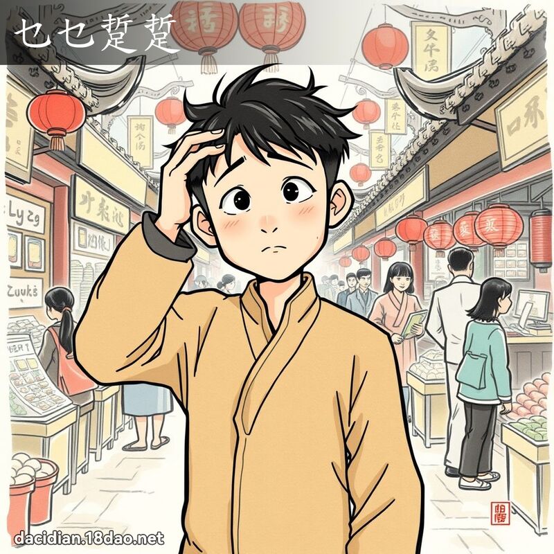 乜乜踅踅 - 国语大辞典配图