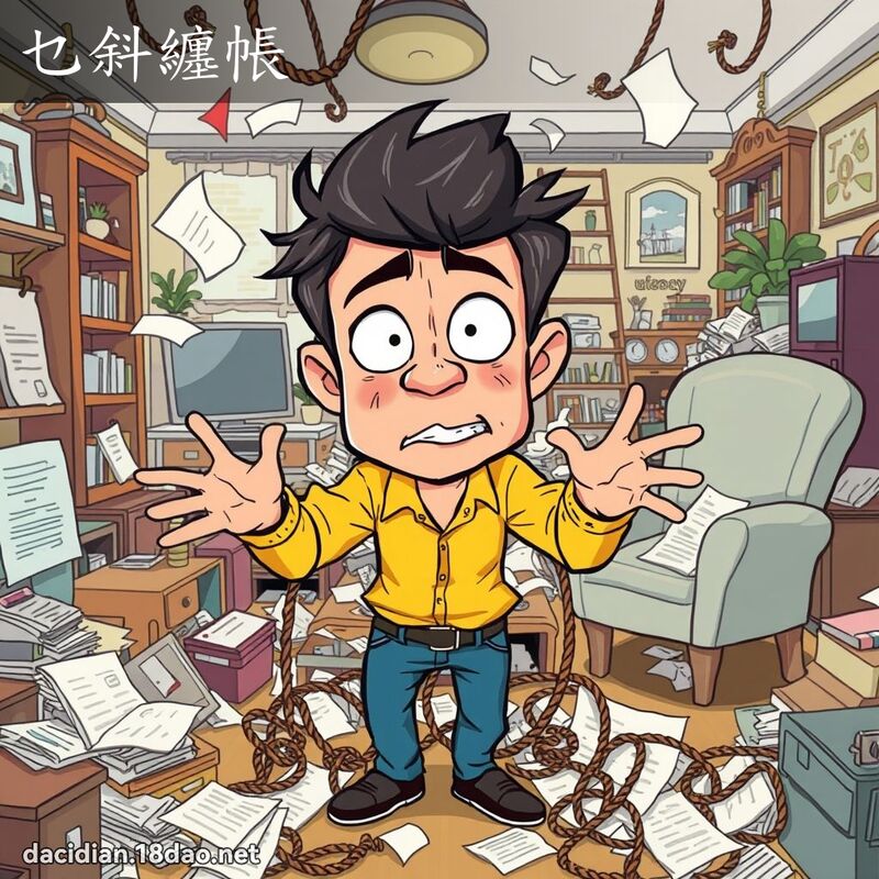 乜斜纏帳 - 國語大辭典配圖