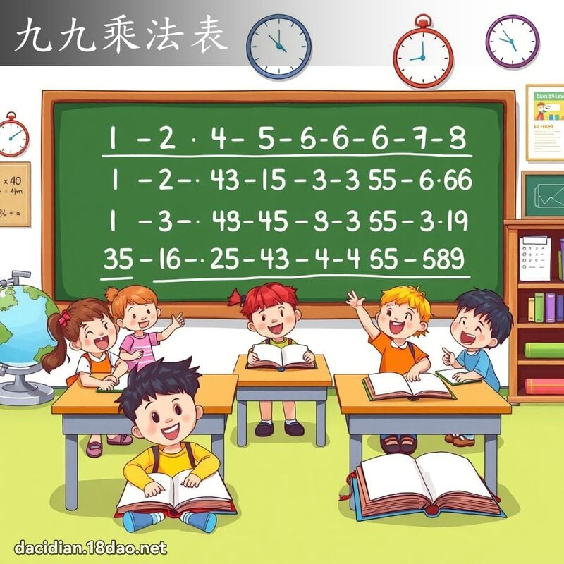 九九乘法表 - 国语大辞典配图