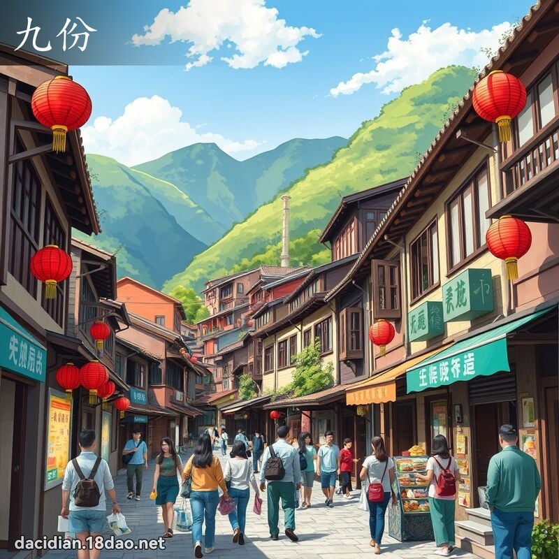 九份 - 國語大辭典配圖