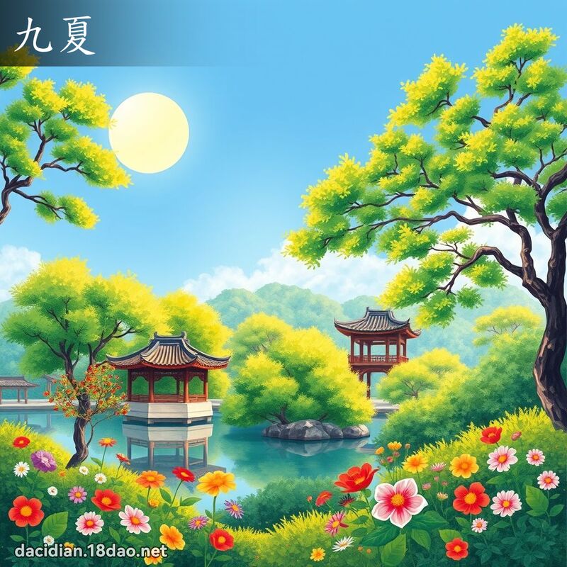 九夏 - 國語大辭典配圖