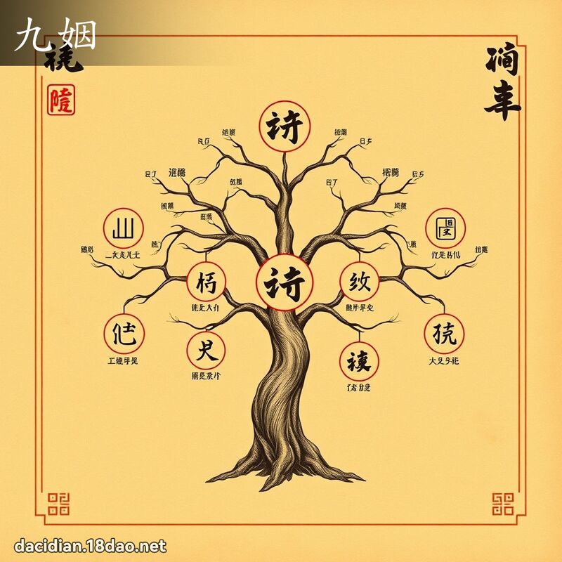 九姻 - 國語大辭典配圖