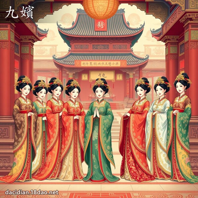 九嬪 - 國語大辭典配圖
