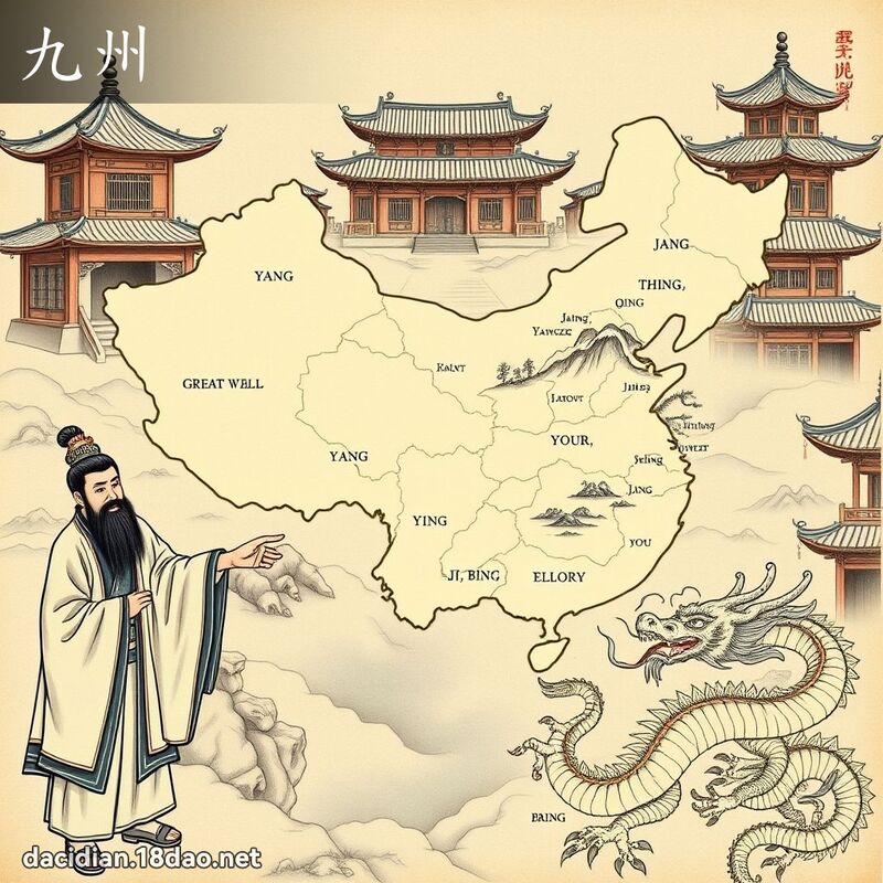 九州 - 國語大辭典配圖