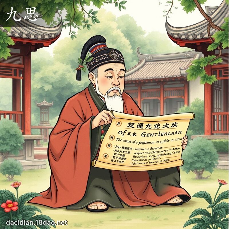 九思 - 國語大辭典配圖