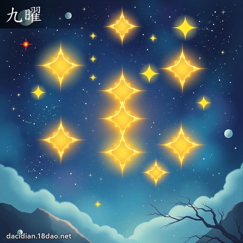 九曜 - 國語大辭典配圖