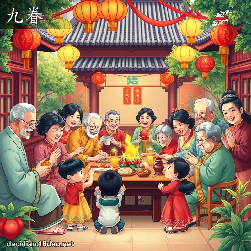 九眷 - 國語大辭典配圖