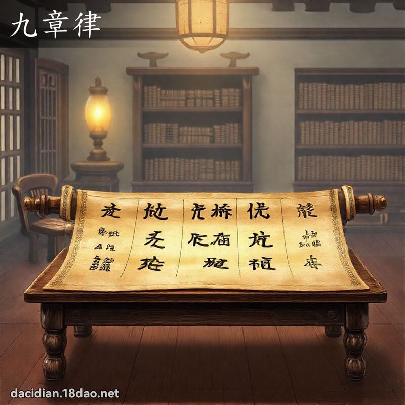 九章律 - 國語大辭典配圖