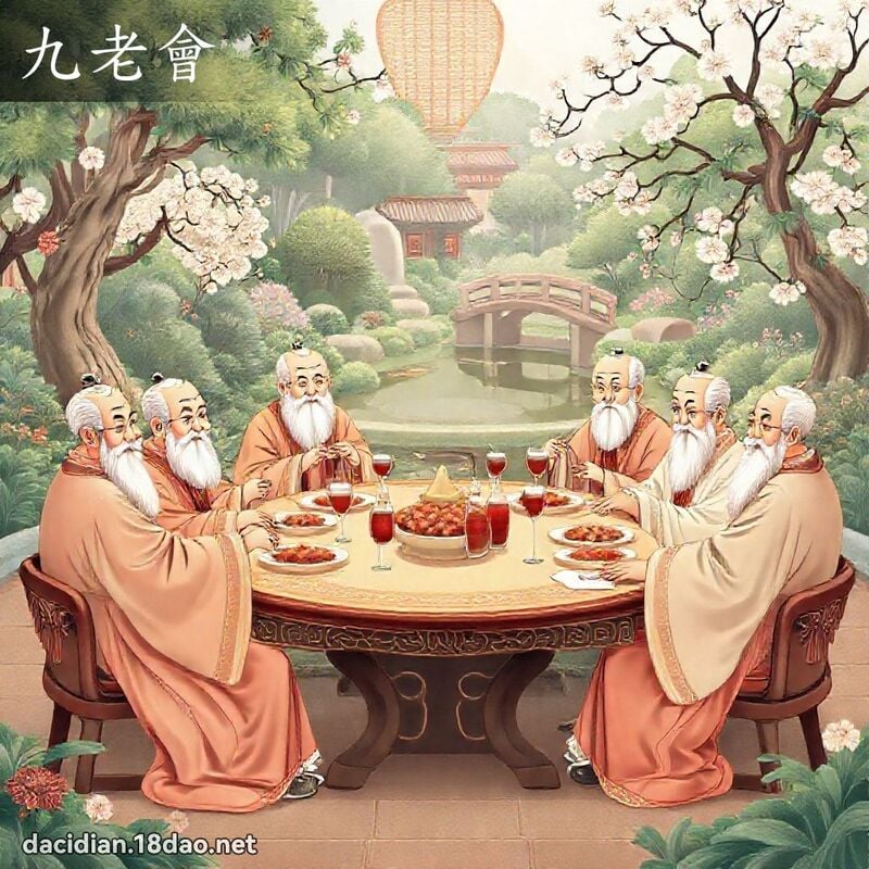九老會 - 國語大辭典配圖