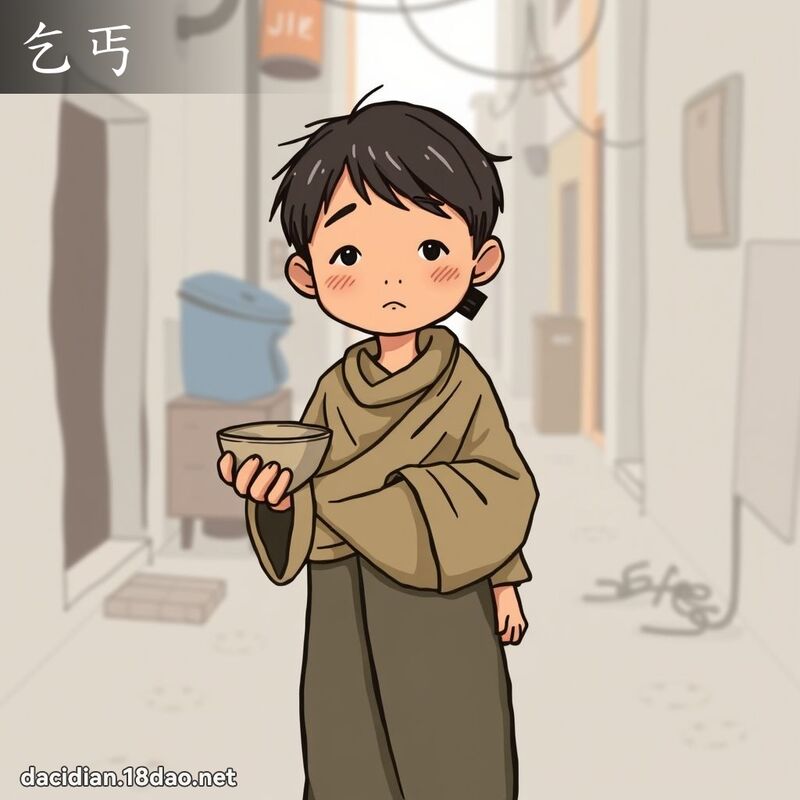 乞丐 - 國語大辭典配圖