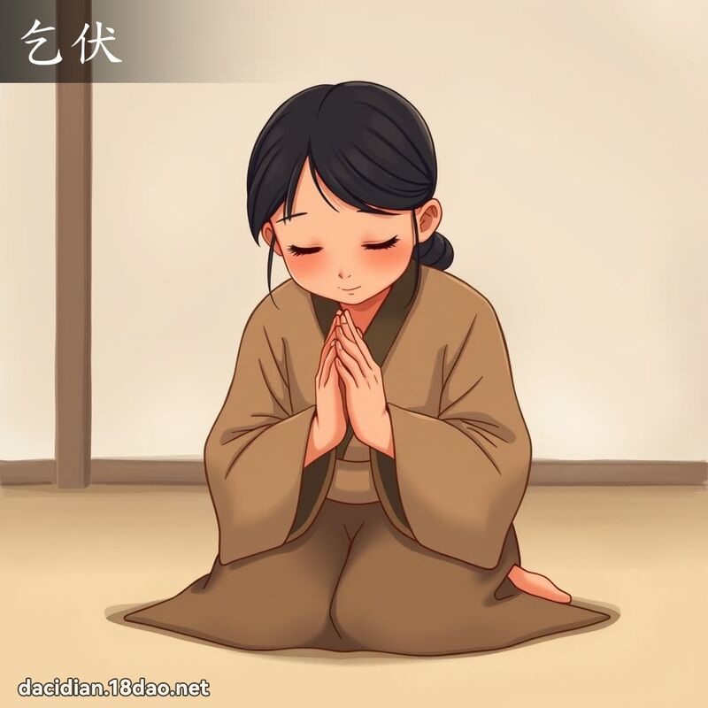 乞伏 - 國語大辭典配圖