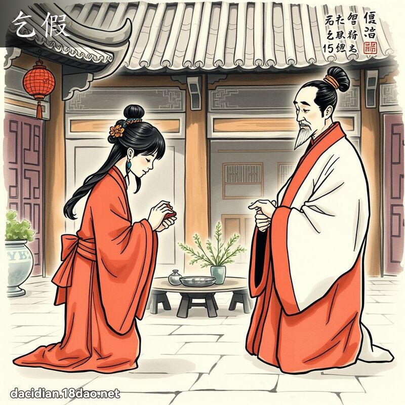 詞語: 乞假 (多意詞)
