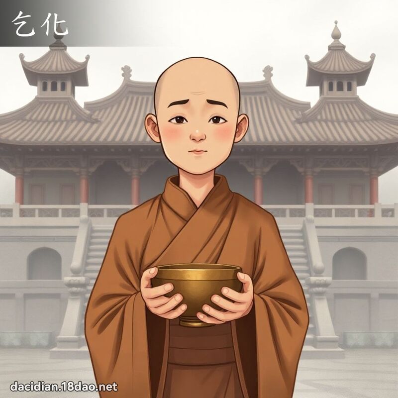 乞化 - 国语大辞典配图