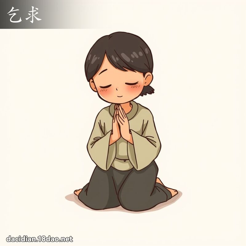 乞求 - 国语大辞典配图