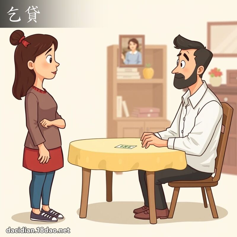 乞貸 - 國語大辭典配圖