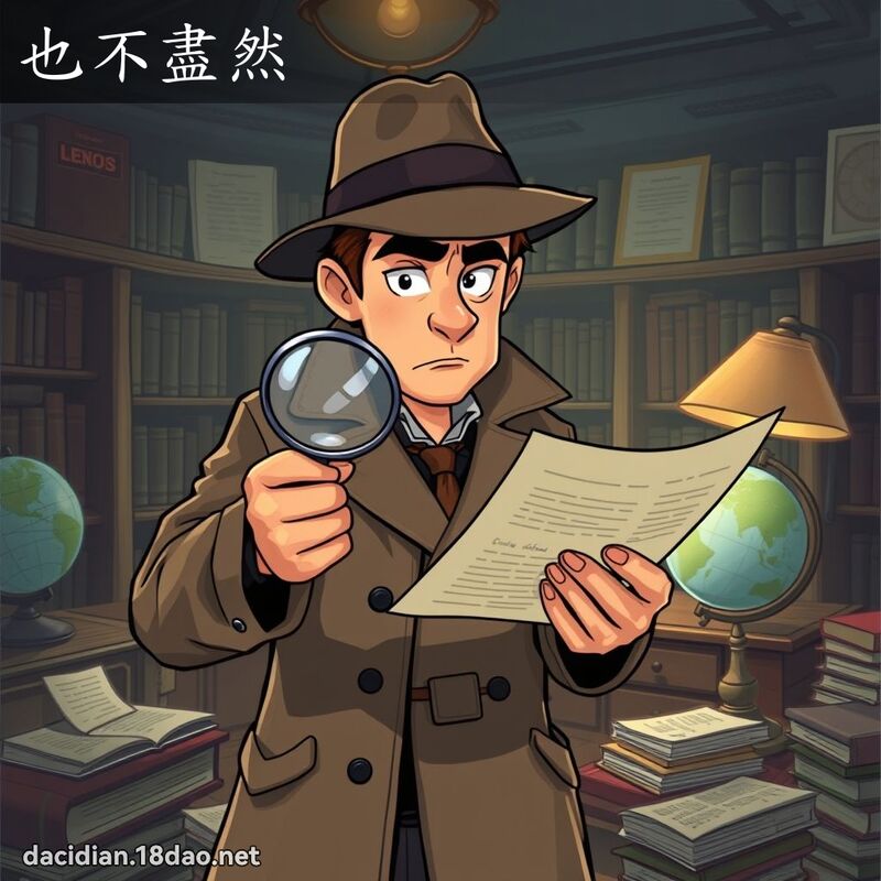 也不尽然 - 国语大辞典配图