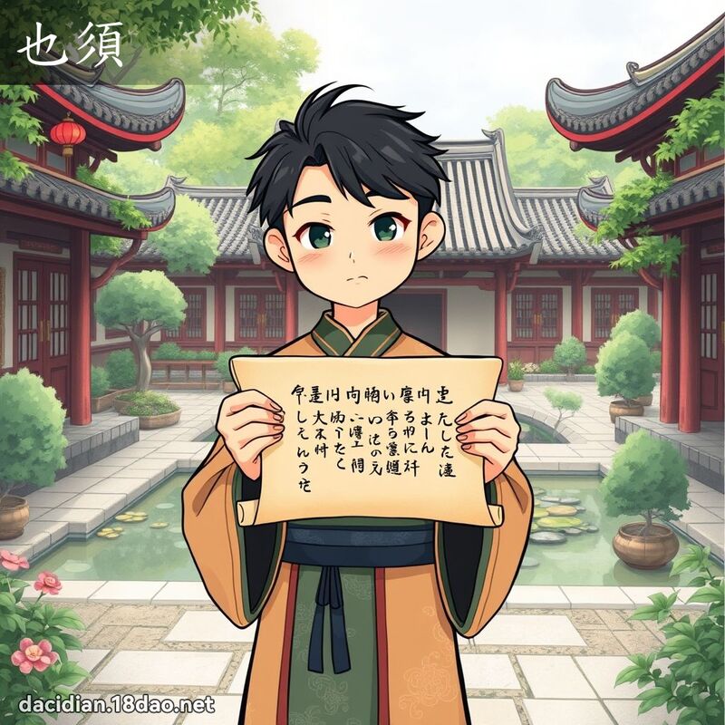 也须 - 国语大辞典配图