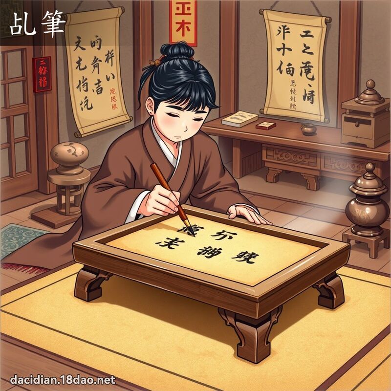乩筆 - 國語大辭典配圖