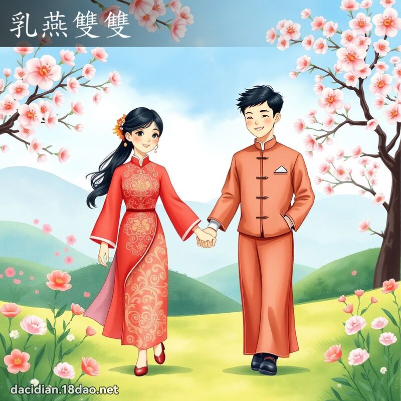 乳燕双双 - 国语大辞典配图