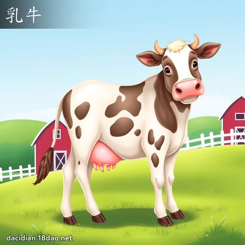 乳牛 - 國語大辭典配圖