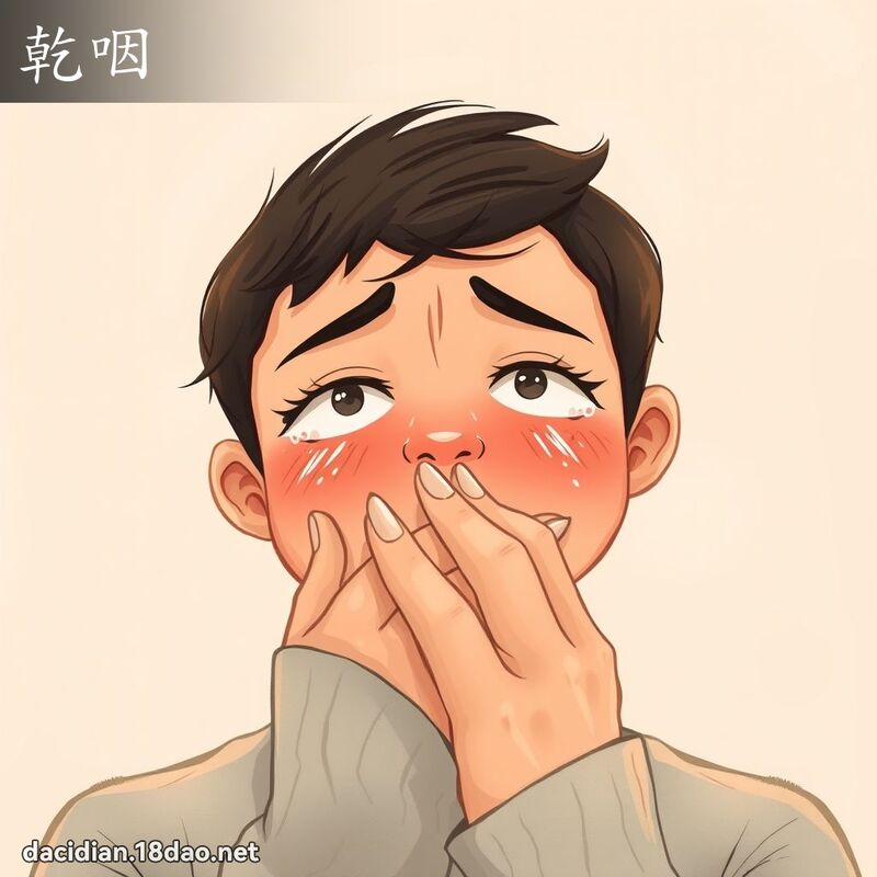 干咽 - 国语大辞典配图