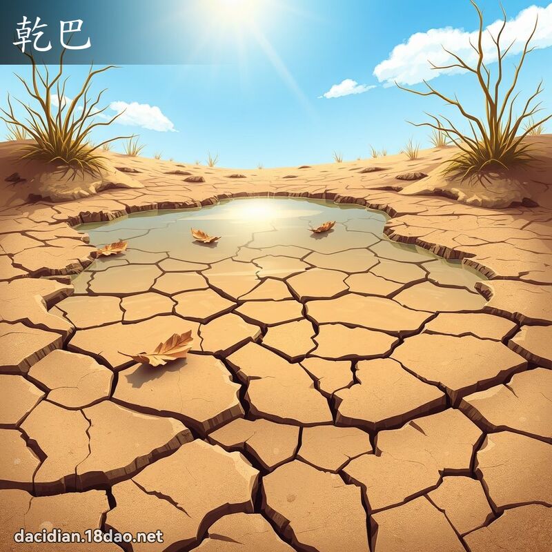 乾巴 - 國語大辭典配圖